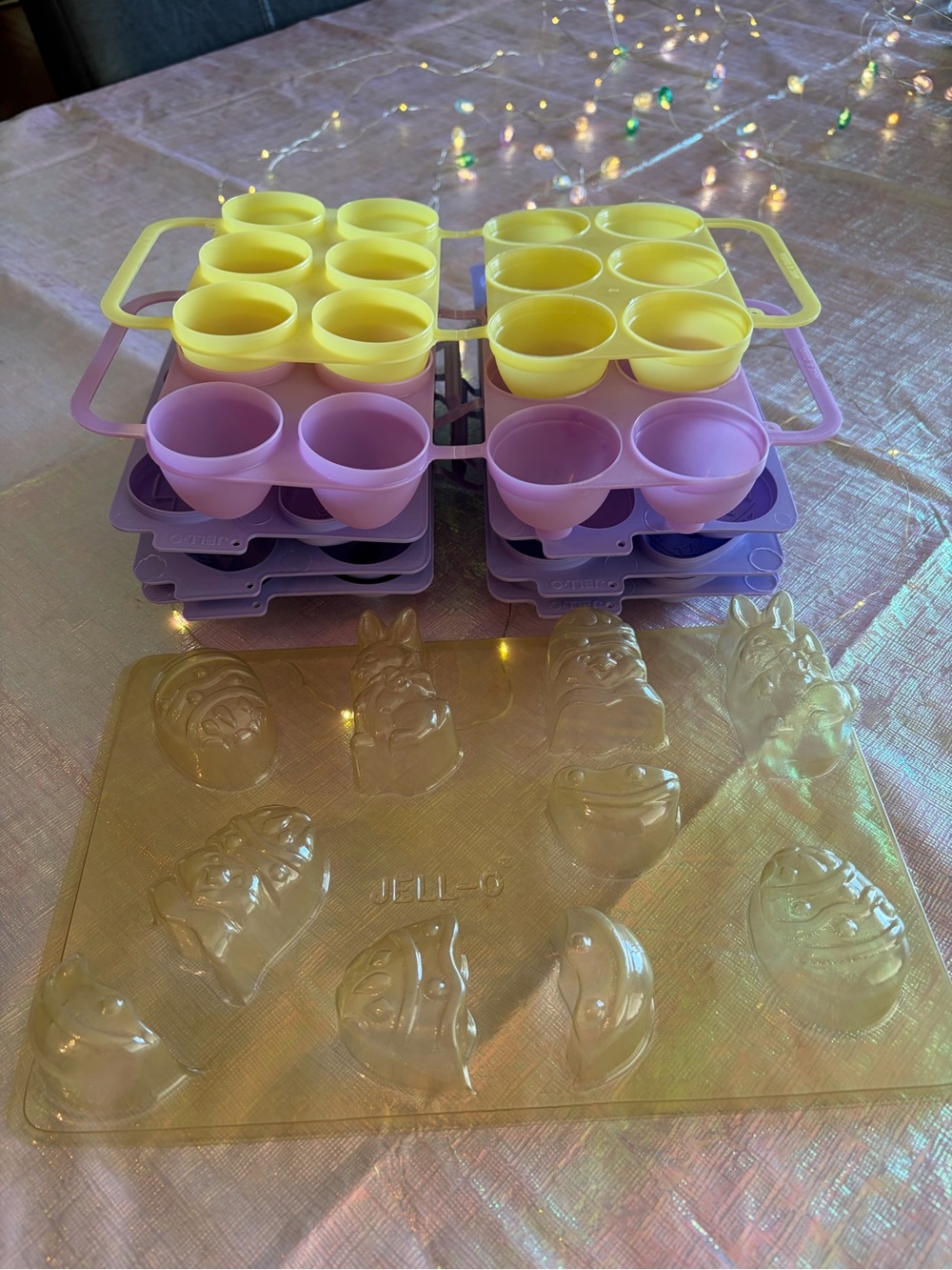 Collection of Vintage Jello Jiggler Easter Molds
